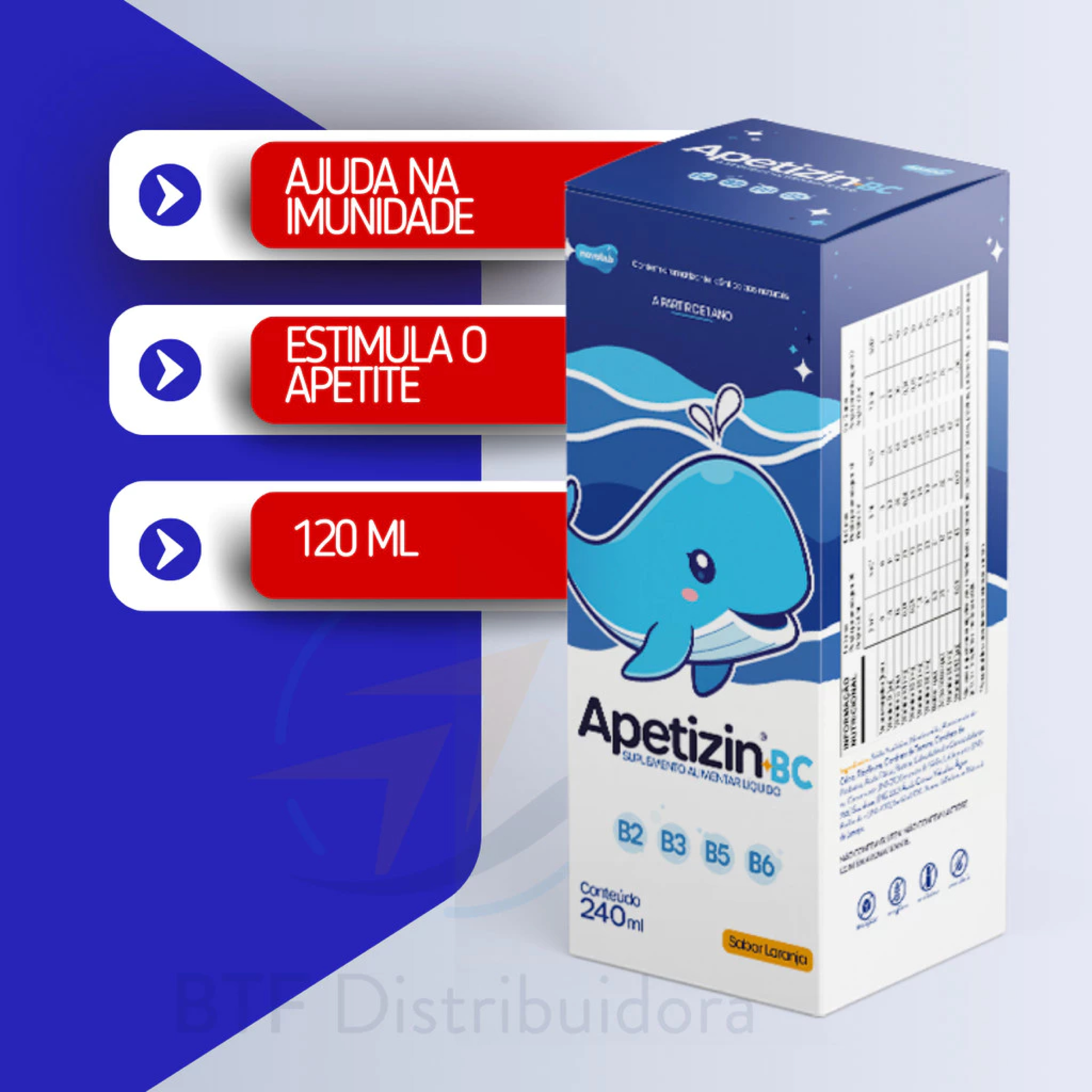 APETIZIN BC SUSP 240ML KIDS Apetite e Disposição