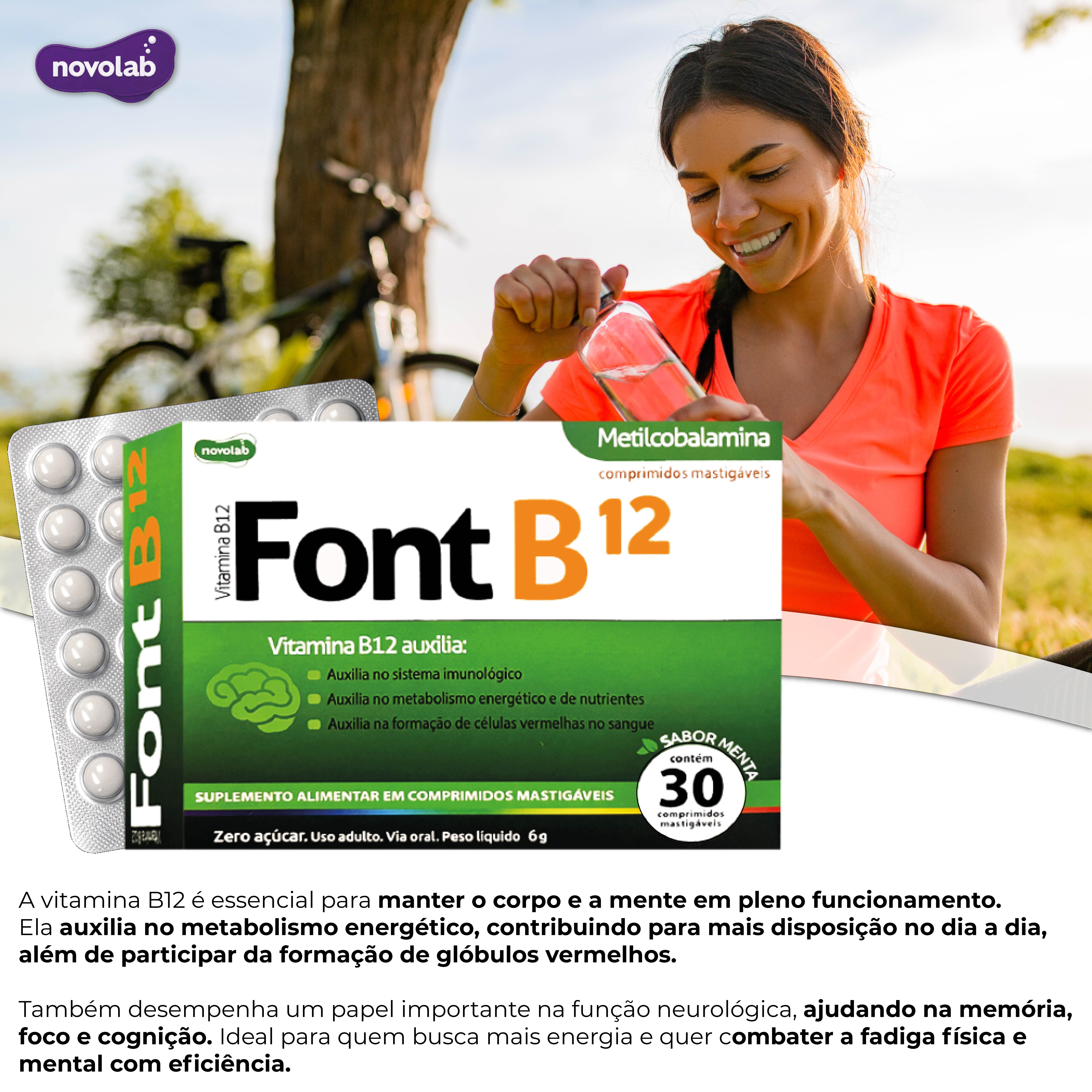 FONT B12 - Metilcobalamina c/30 Comprimidos