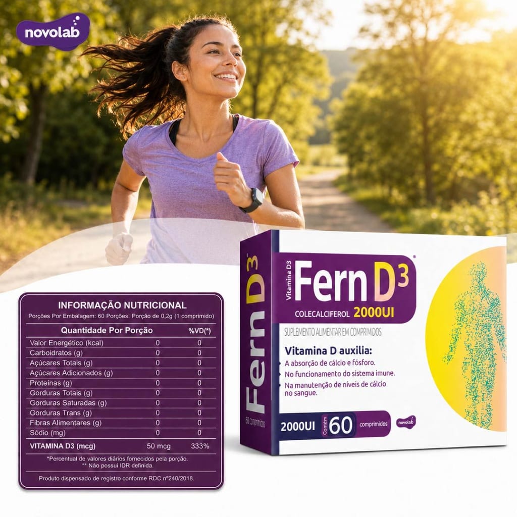 FERN Vitamina D3 2000UI com 60 Comprimidos