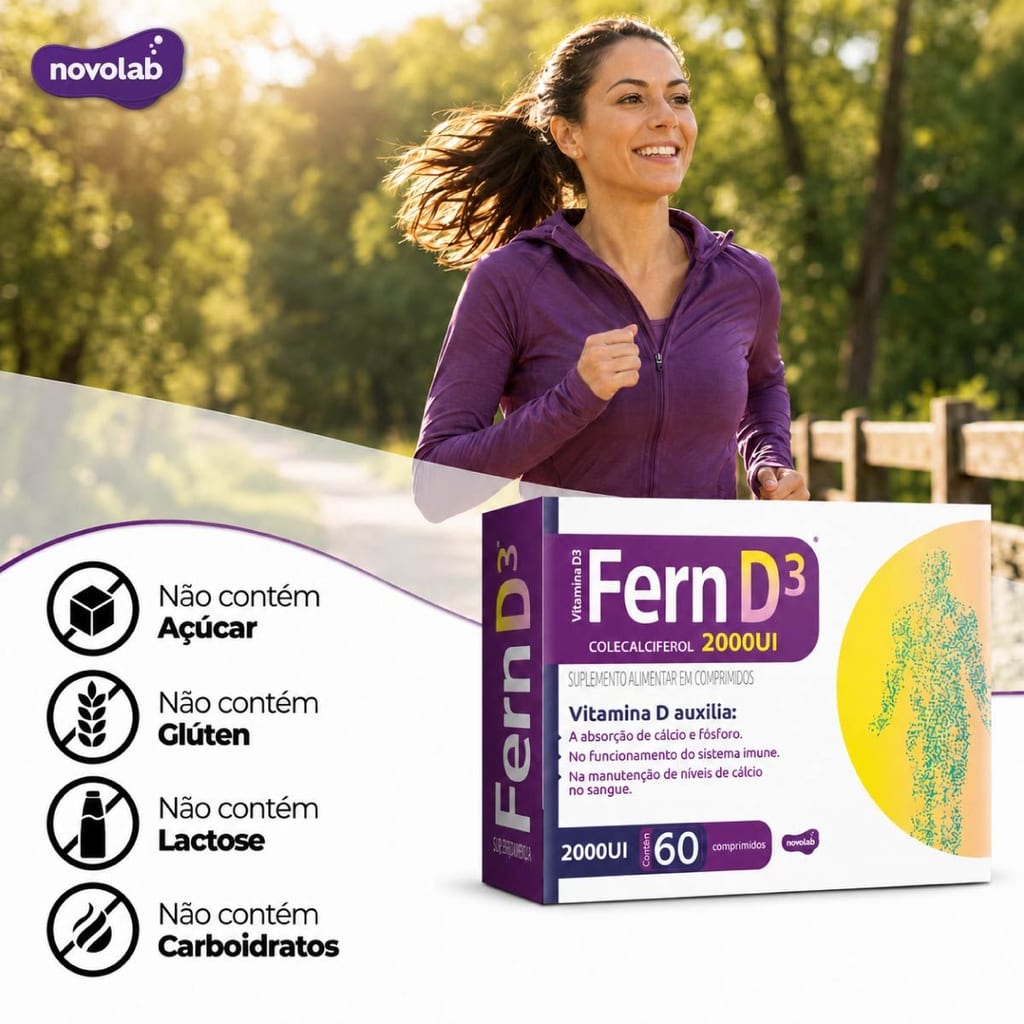 FERN Vitamina D3 2000UI com 60 Comprimidos