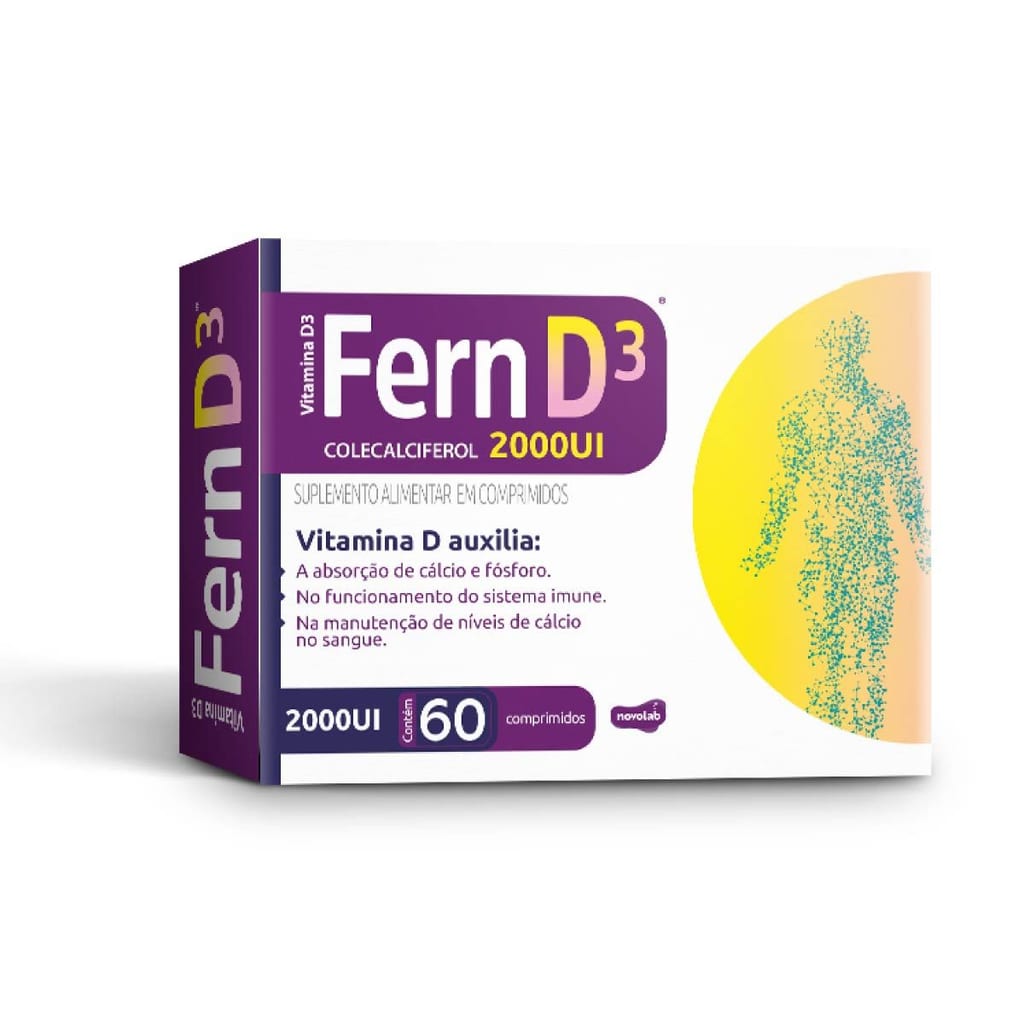 FERN Vitamina D3 2000UI com 60 Comprimidos