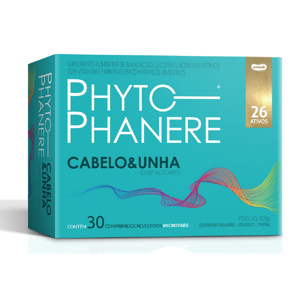 PHYTOPHANERE BIOTINA B7 - 26 Ativos Vitamina Cabelos e Unhas Hair Growth com 30cpr