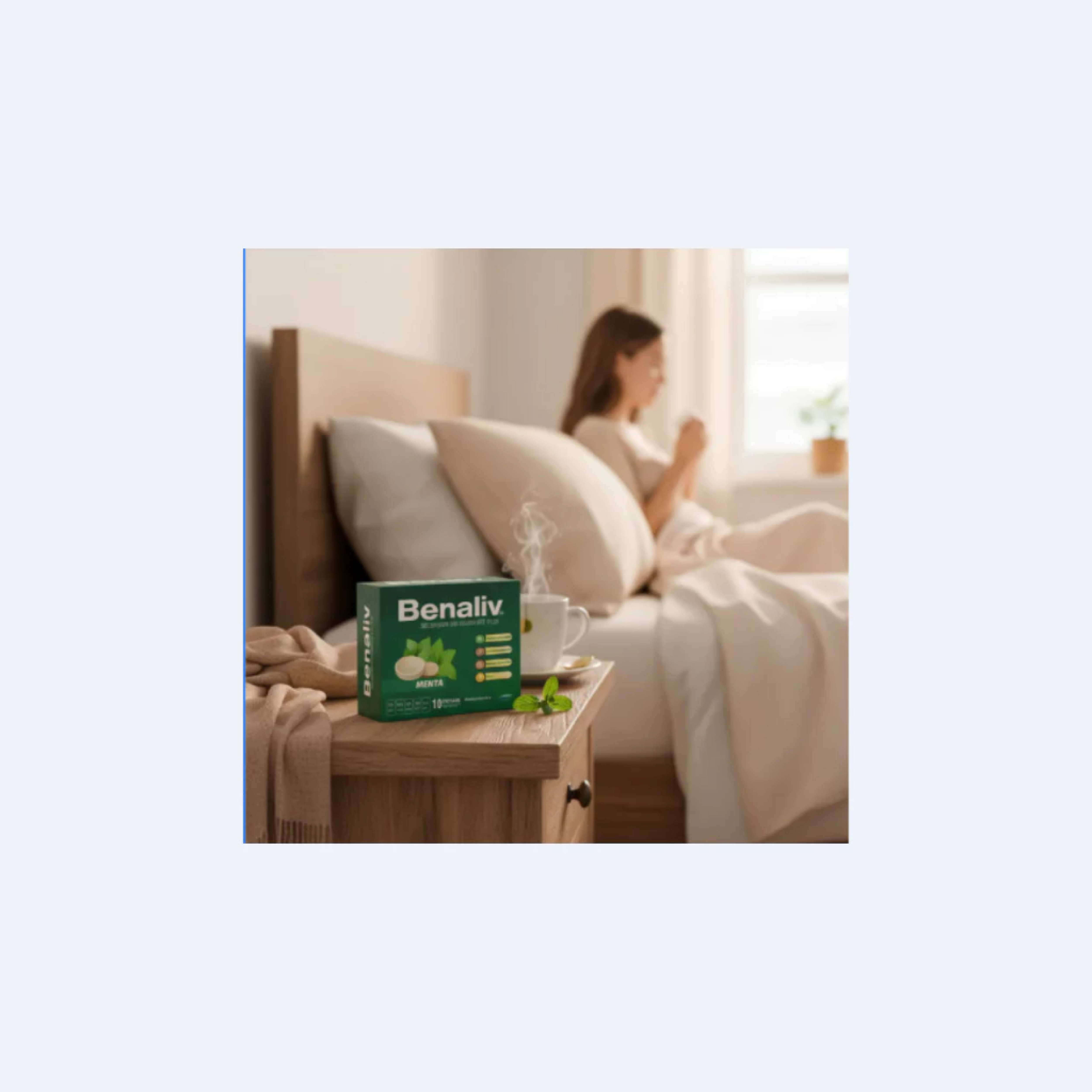 BENALIV PASTILHA PARA GARGANTA - Própolis Verde x Própolis Marrom x Própolis Vermelha x Mel - Sabor Menta c/10